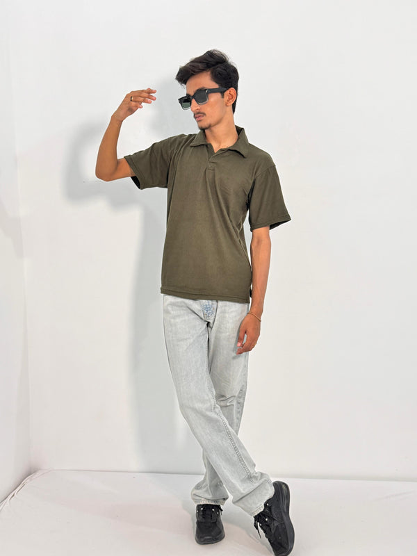 Olive Green Polo T-shirt